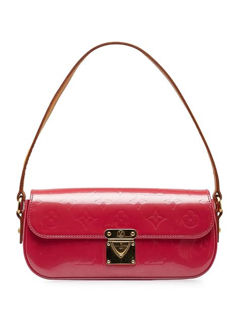 Louis Vuitton Red Vernis Malibu Street Handbag Shoulder 